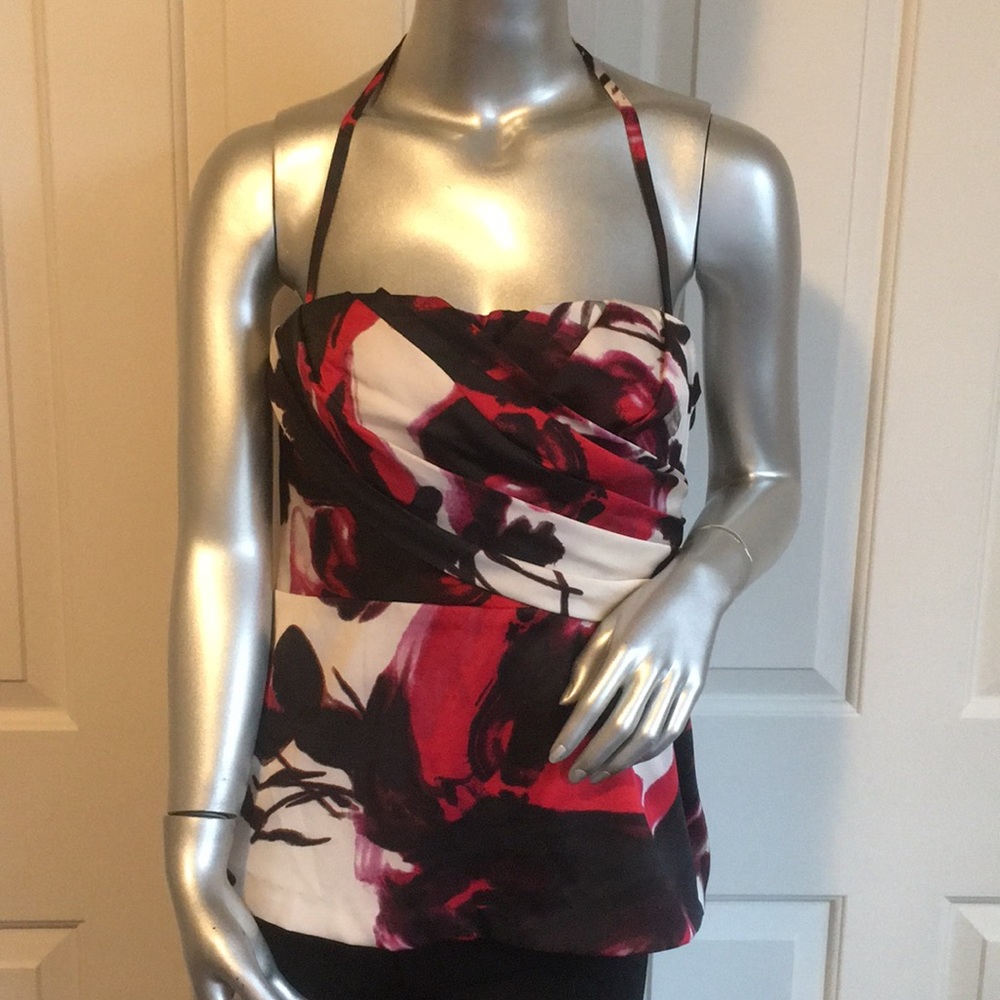 BEBE floral halter top 💕